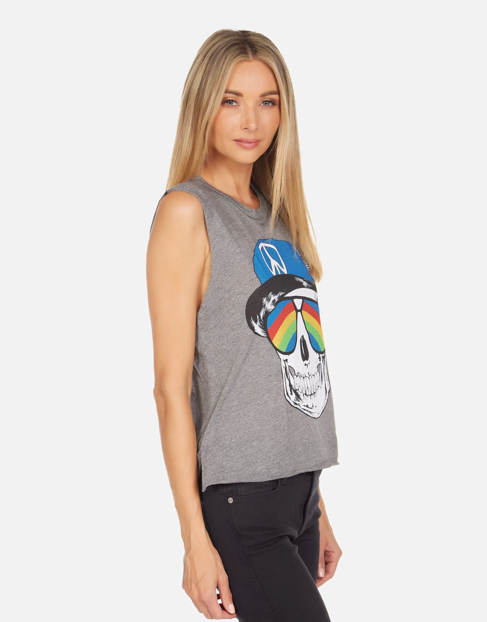 Kinzington Rainbow Peace Skull