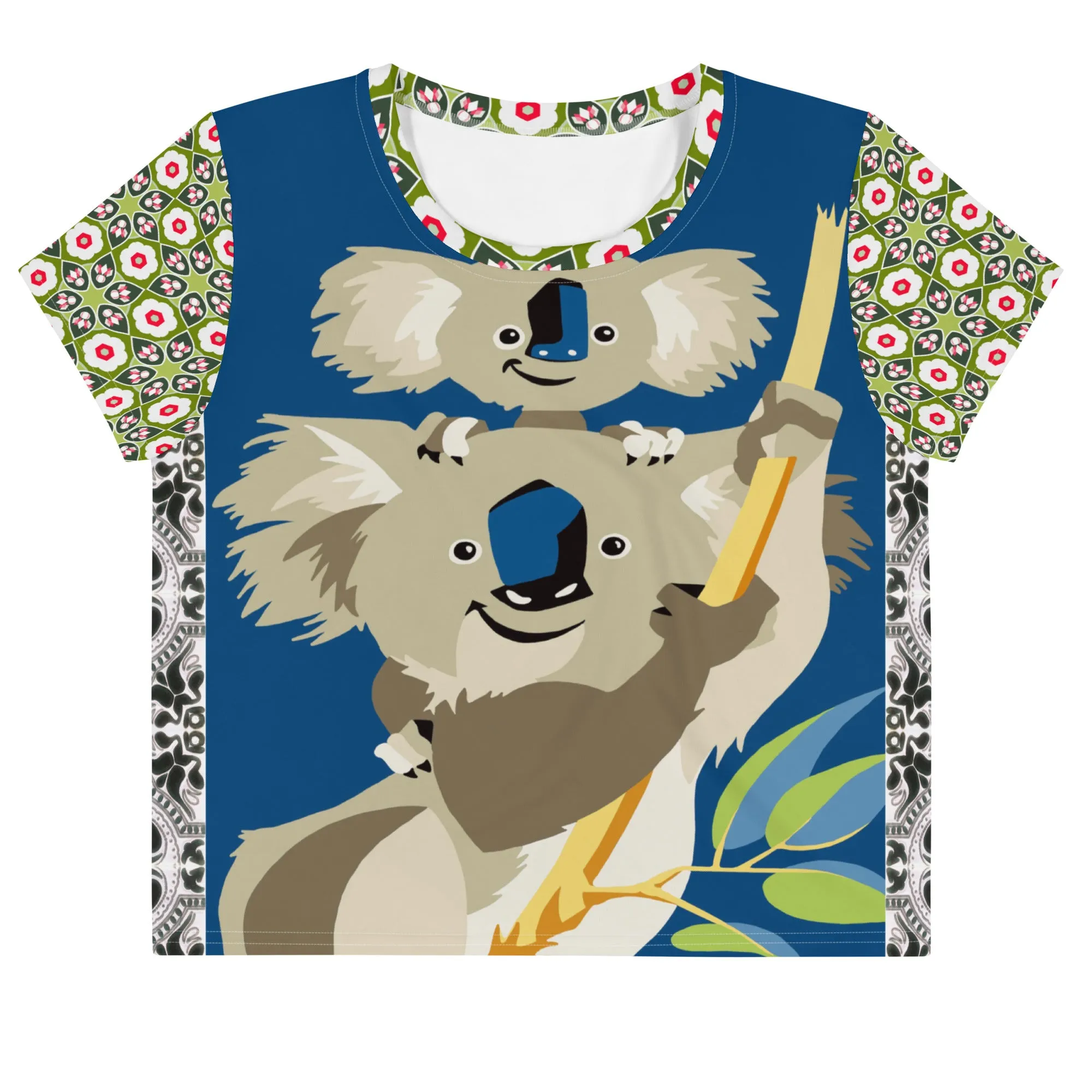Koala Madness AOP Crop Top
