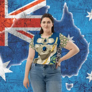 Koala Madness AOP Crop Top