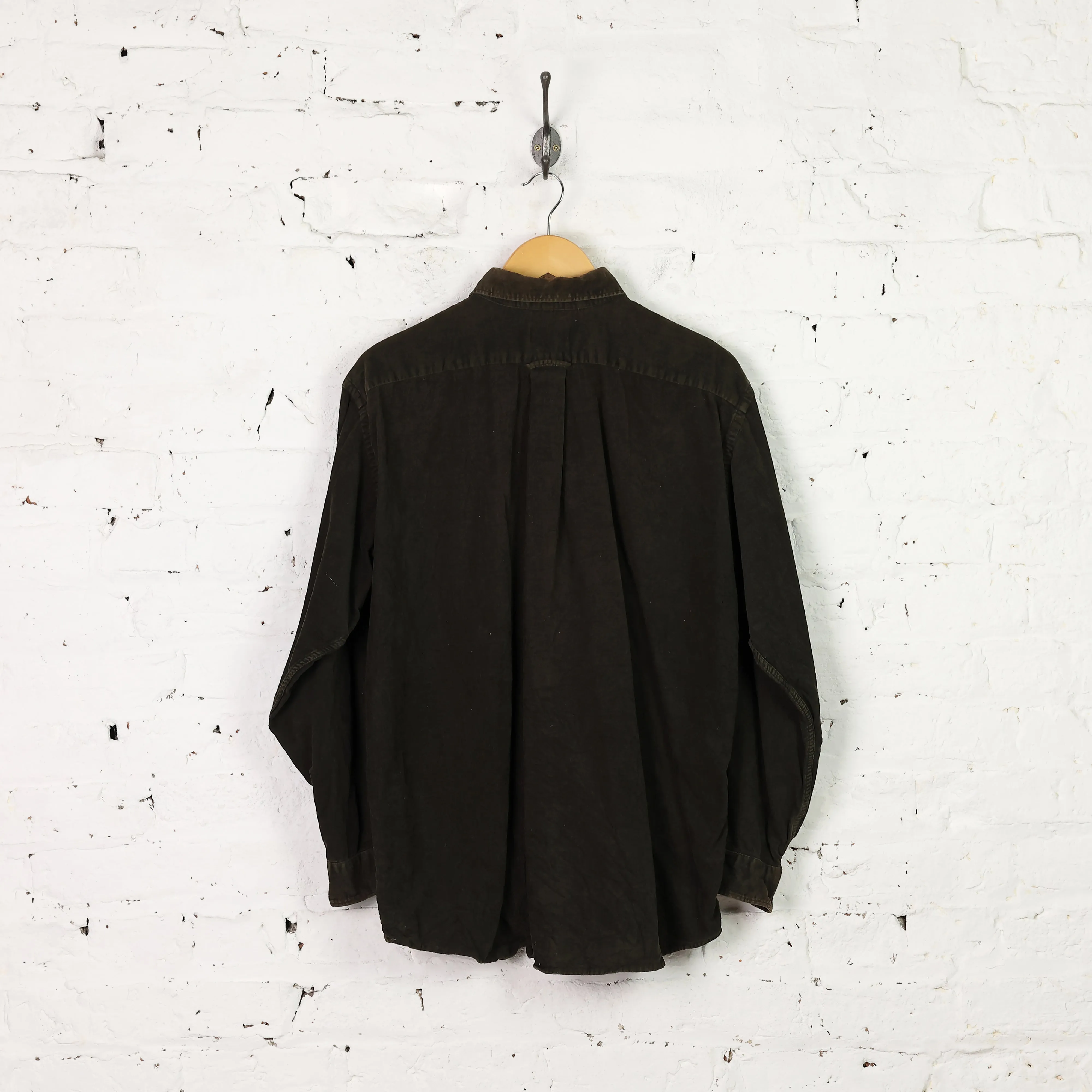 Lacoste Button Down Corduroy Shirt - Green - L