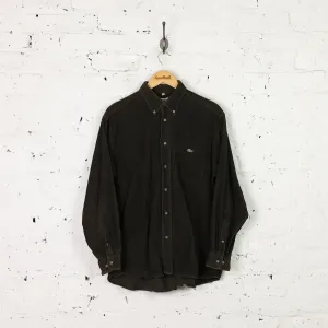 Lacoste Button Down Corduroy Shirt - Green - L