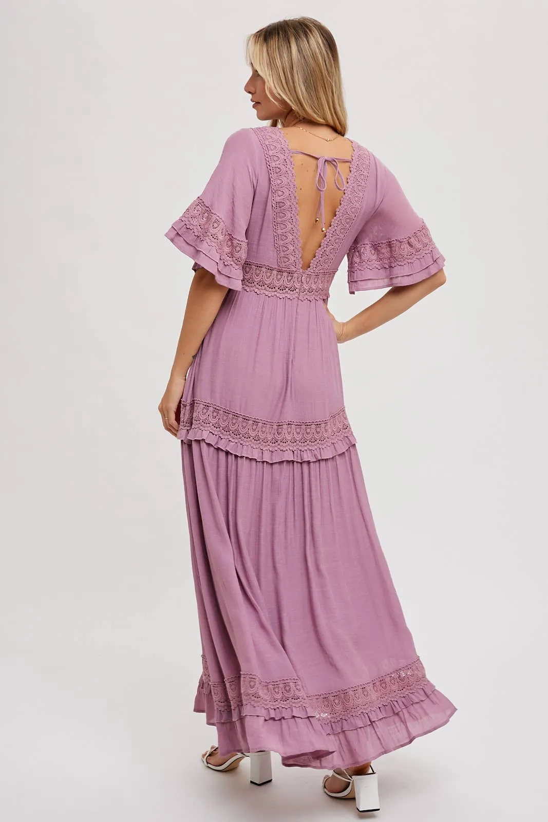 Lady Violet Lace Maxi Dress