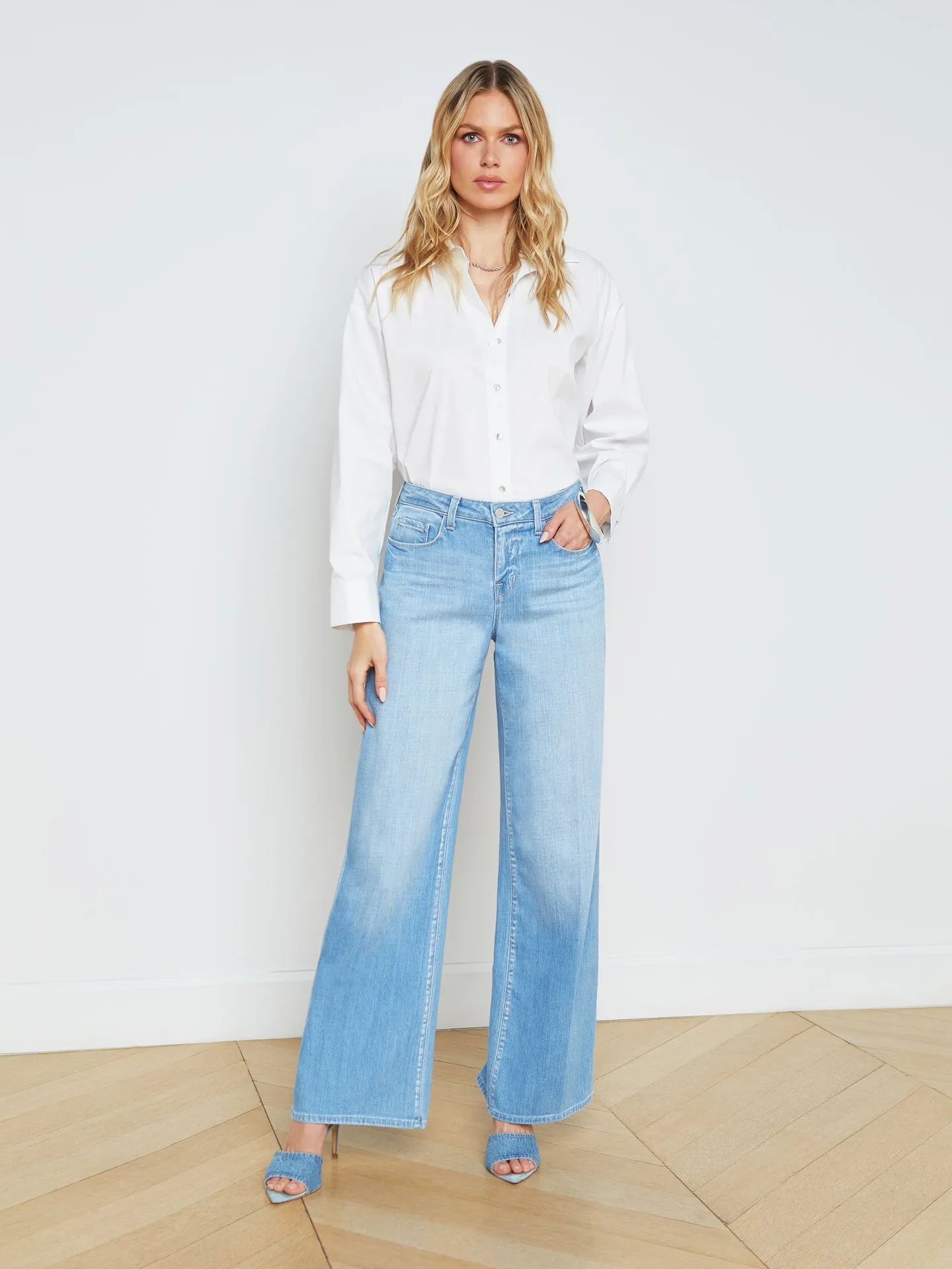 Lagence Alicent Sneaker Wide Leg Jean