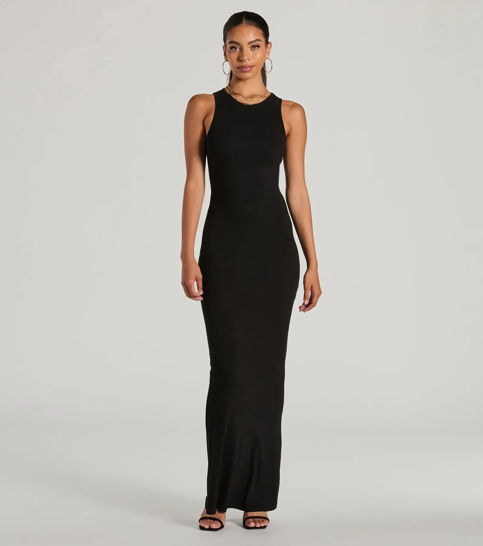 Laid Back Fave Crew Neck Tank Maxi Dress
