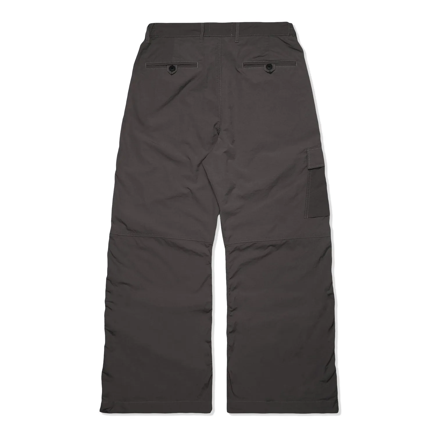 LAKH Men Flared Cargo Pants Brown