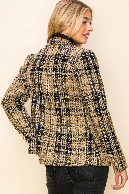 Lana Tweed Statement Blazer