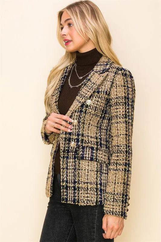 Lana Tweed Statement Blazer