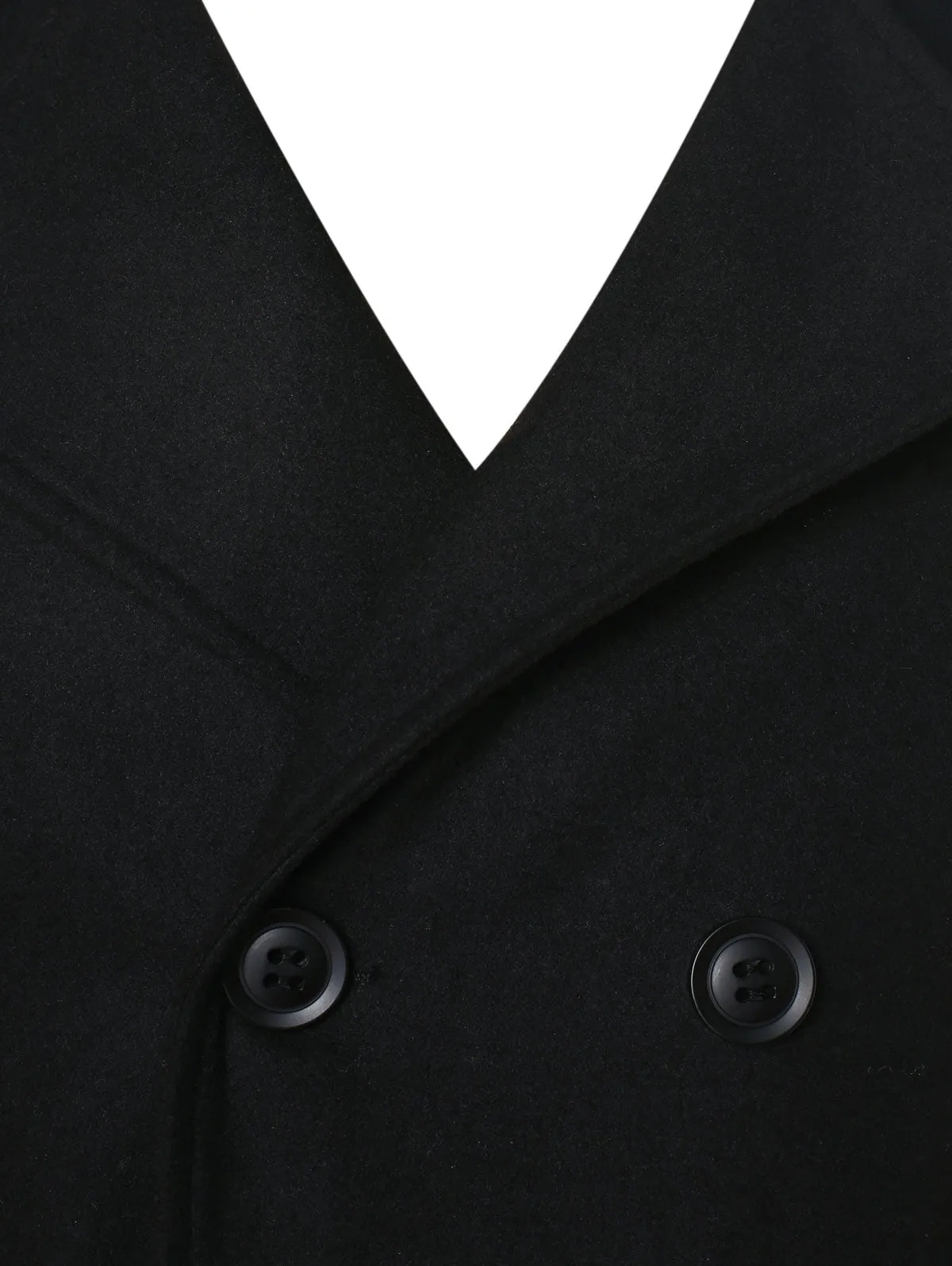 Lapel Collar Double Breasted Longline