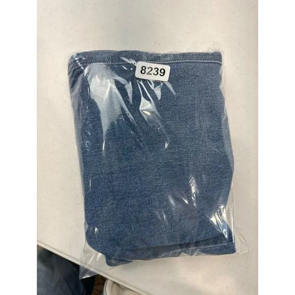 Lauren Jeans Co. Ralph Lauren Womens High-Waisted Denim Capris 4P Blue