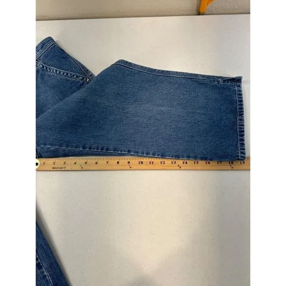 Lauren Jeans Co. Ralph Lauren Womens High-Waisted Denim Capris 4P Blue