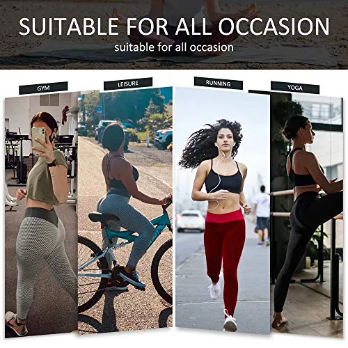 Leggings for Women Butt Lift - 2 Pack High Waist Yoga Pants for Women Tummy Control Slimming Booty Leggings Workout Athletic Running Butt Lifting Tights