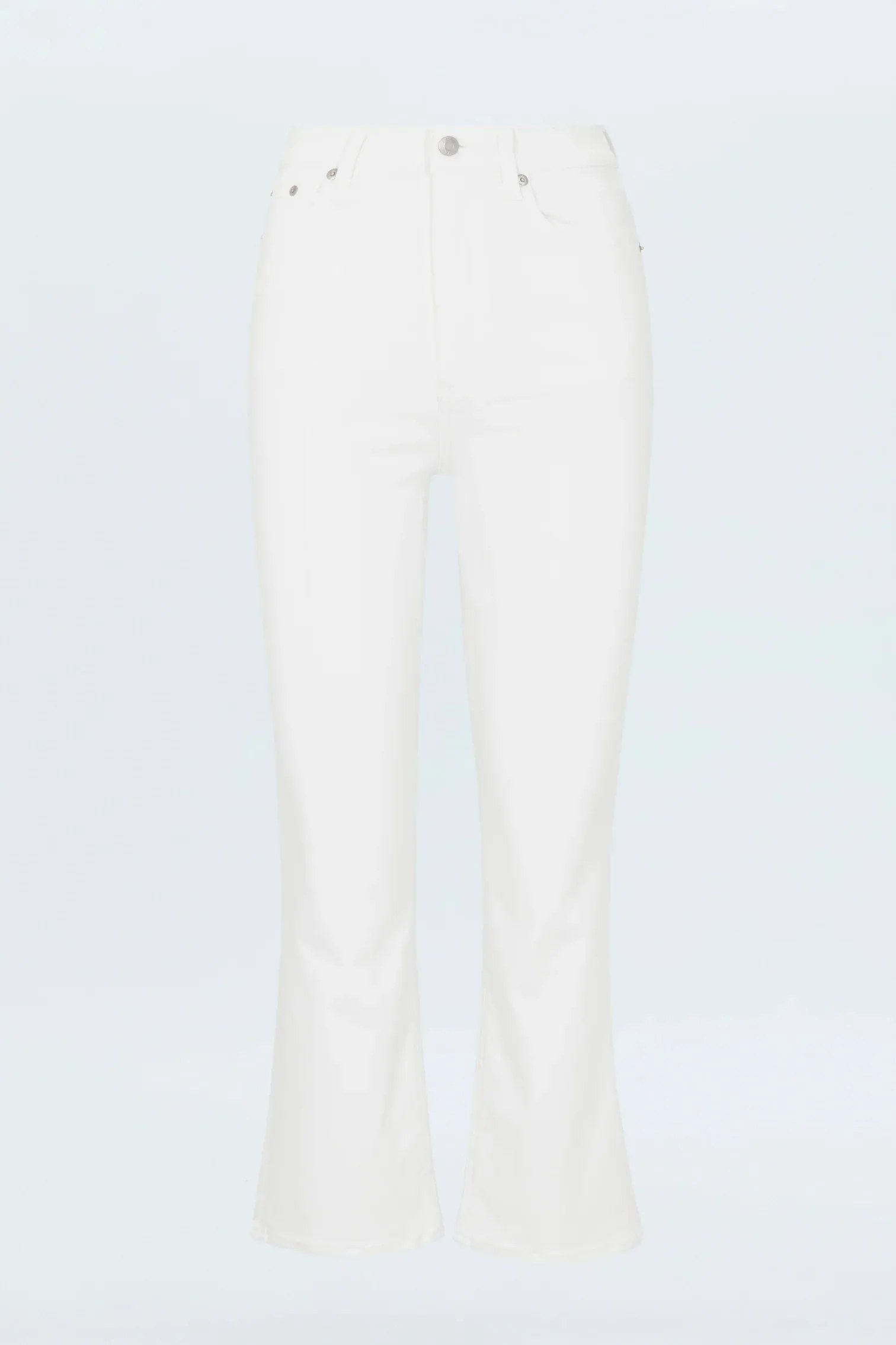 Lennon High Rise Boot Jean in Vivid White by Pistola