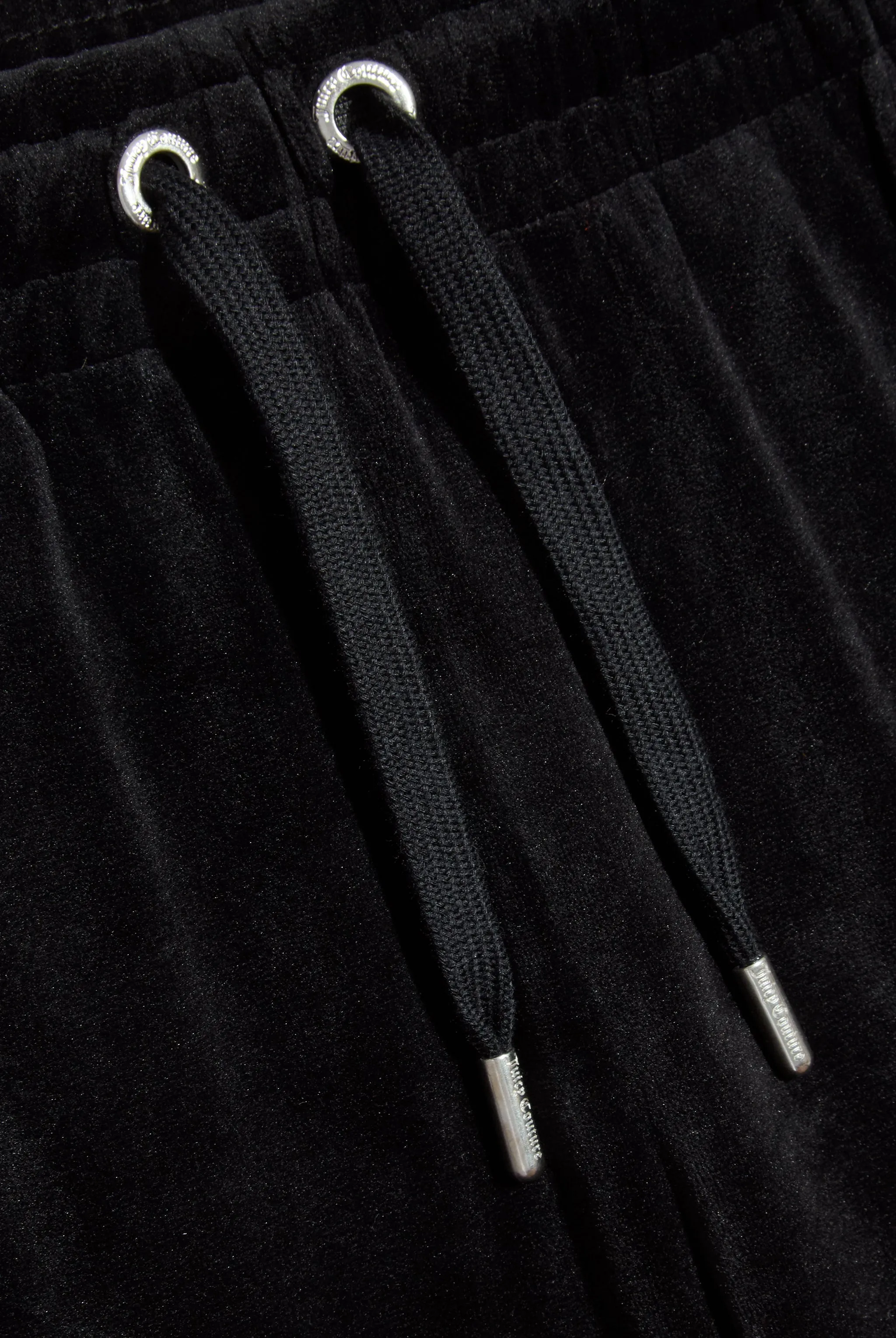 'LIBRA' BLACK VELOUR DIAMANTÉ TRACKSUIT BOTTOM