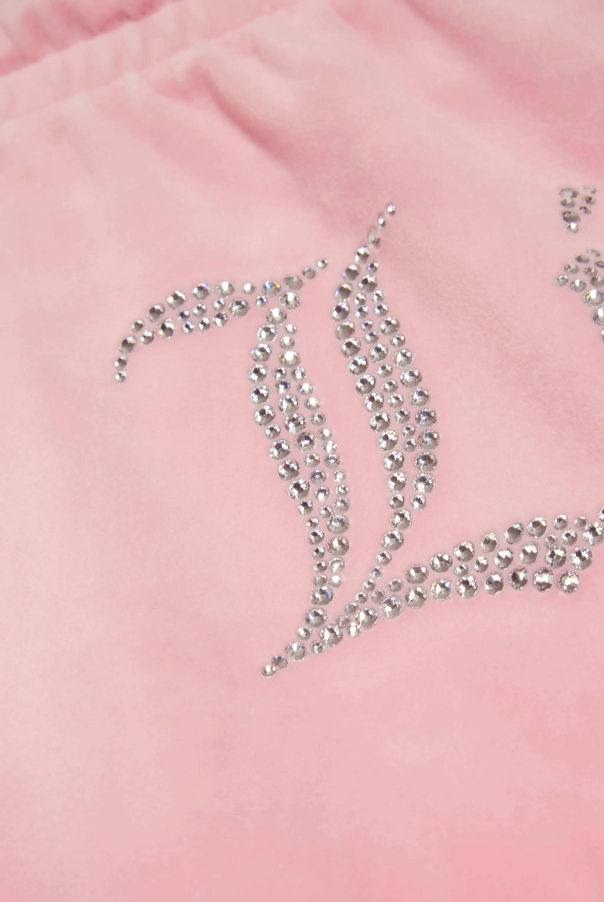 'LIBRA' JUICY PINK VELOUR DIAMANTÉ TRACKSUIT BOTTOM
