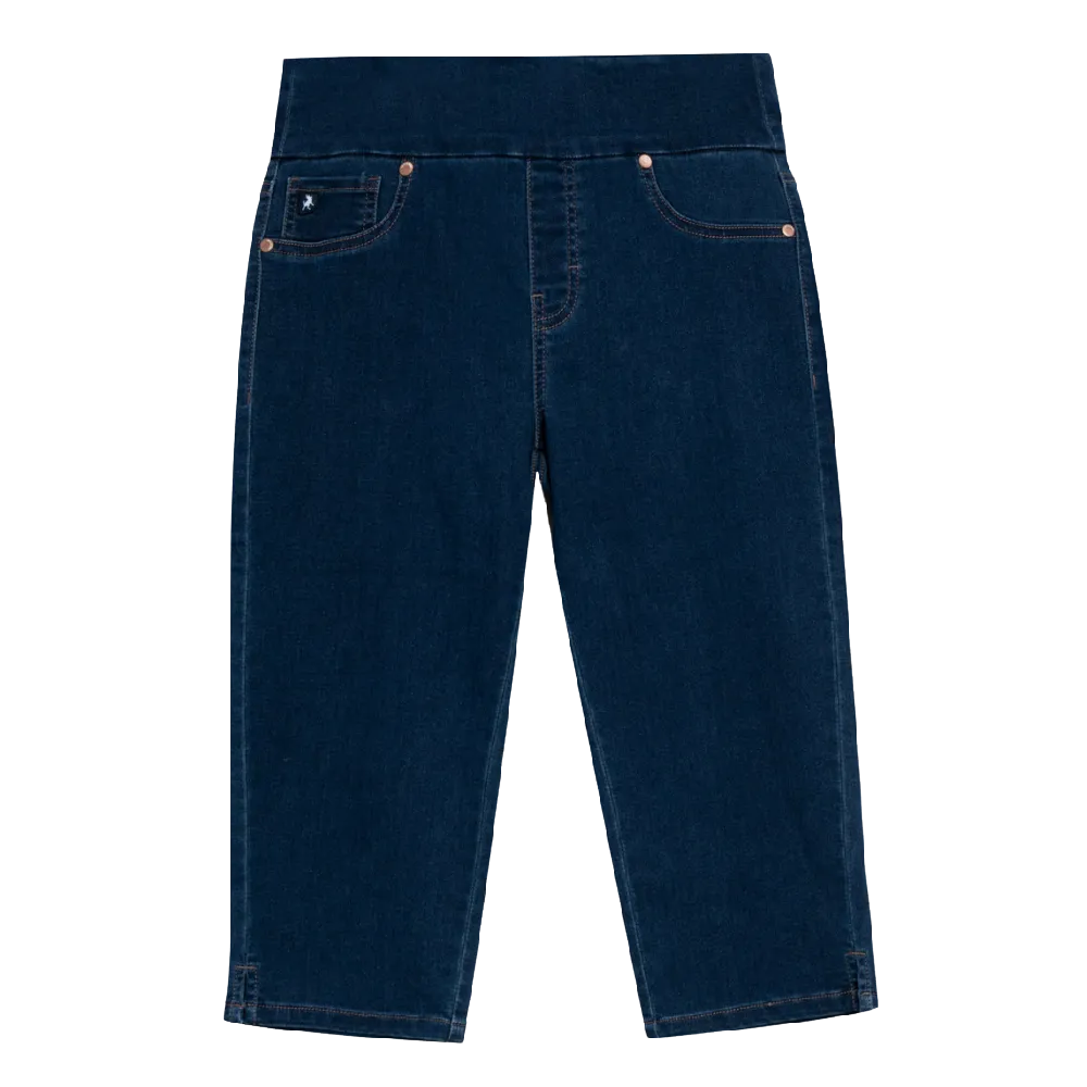 Liette Denim Capri - Darkwash