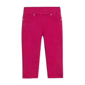 Liette Denim Capri - Magenta