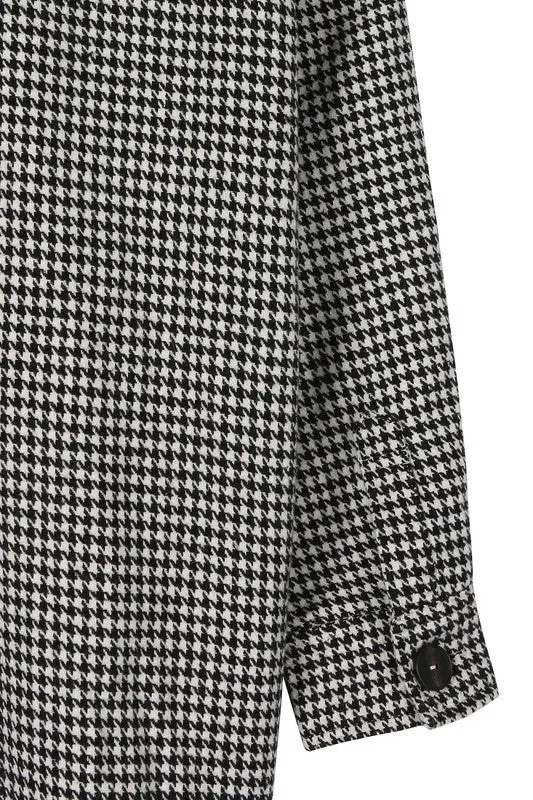 Lilou Hound tooth long shacket