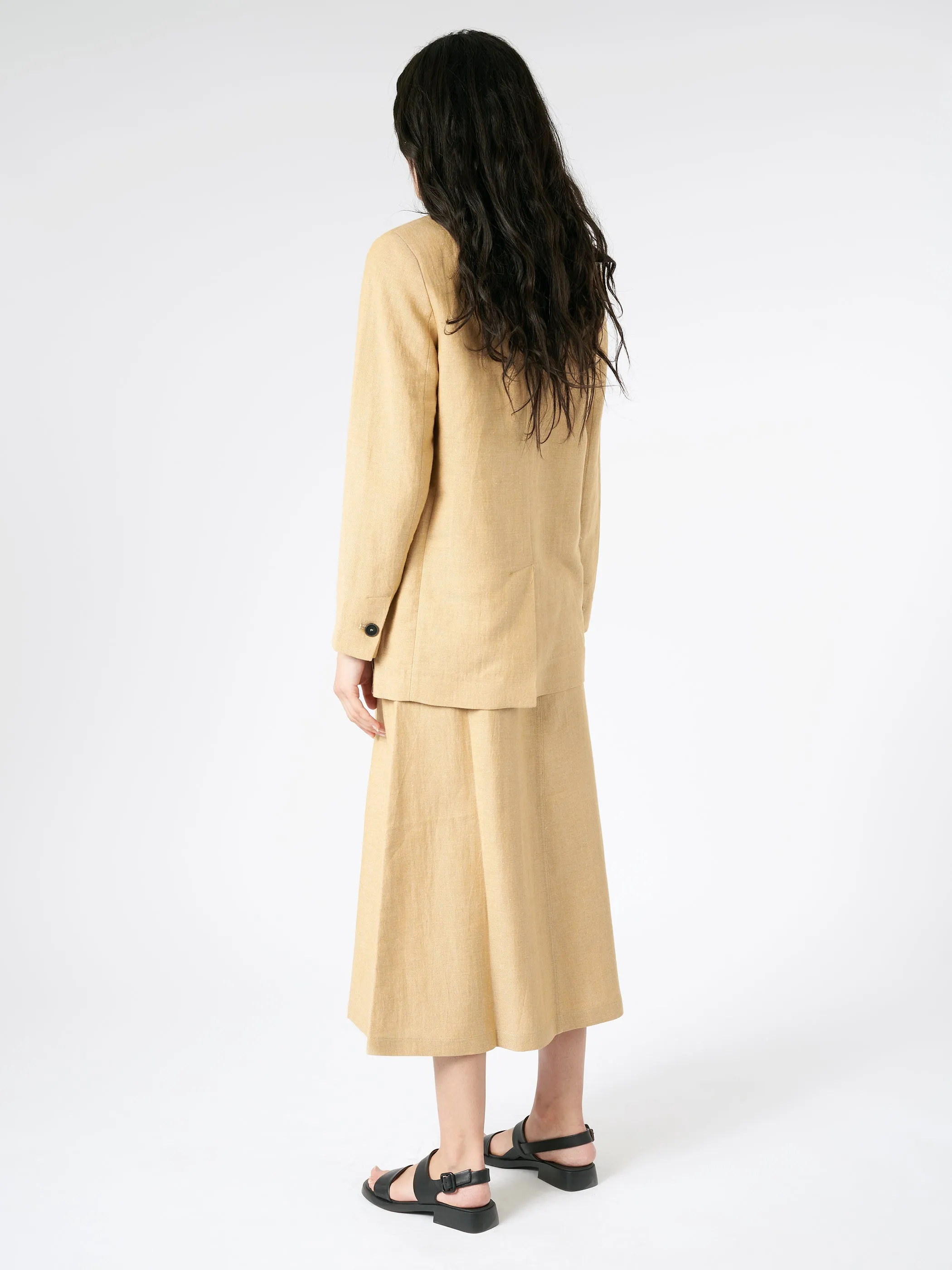 Linen Single-Breasted Jacket