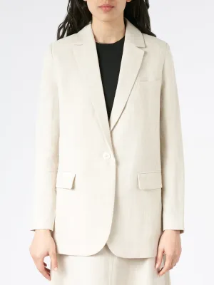 Linen Single-Breasted Jacket