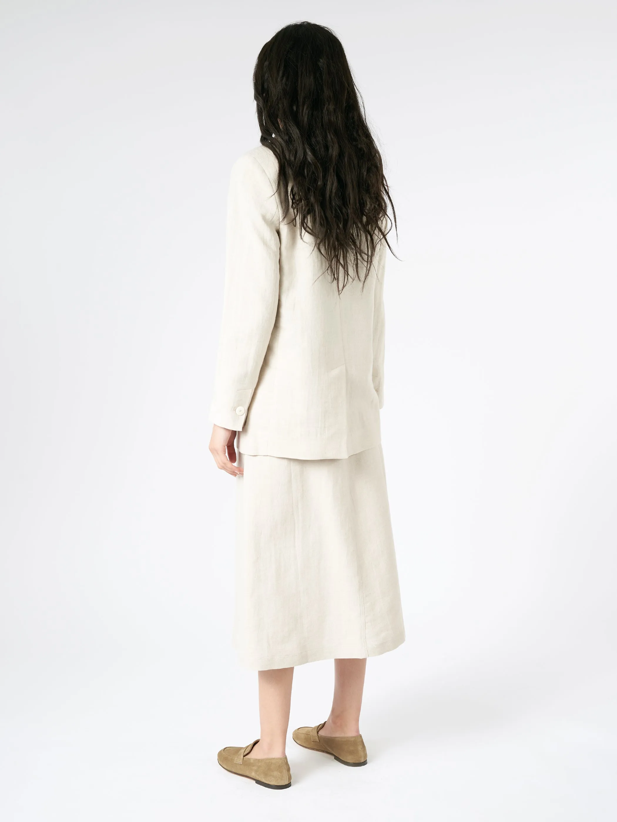 Linen Single-Breasted Jacket