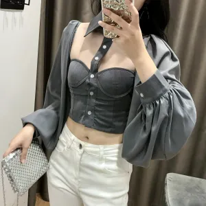 Lisa Choker Collar Tube Top