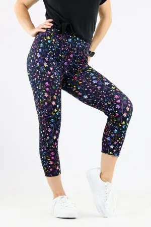 Little Leaves - Casual Capri Leggings