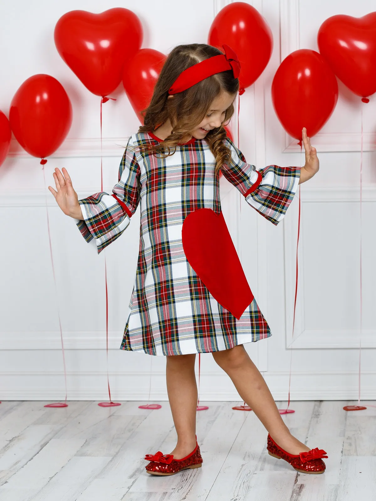 Little Valentine Plaid Dress