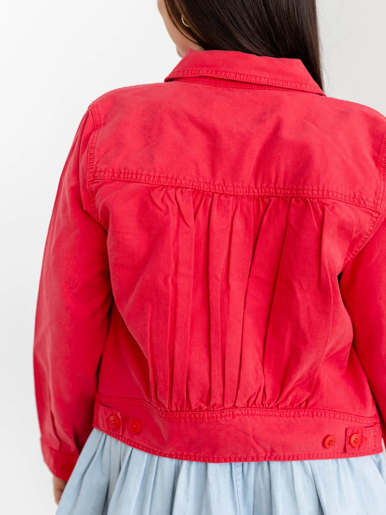 Liverpool Shirred Back Trucket Jacket