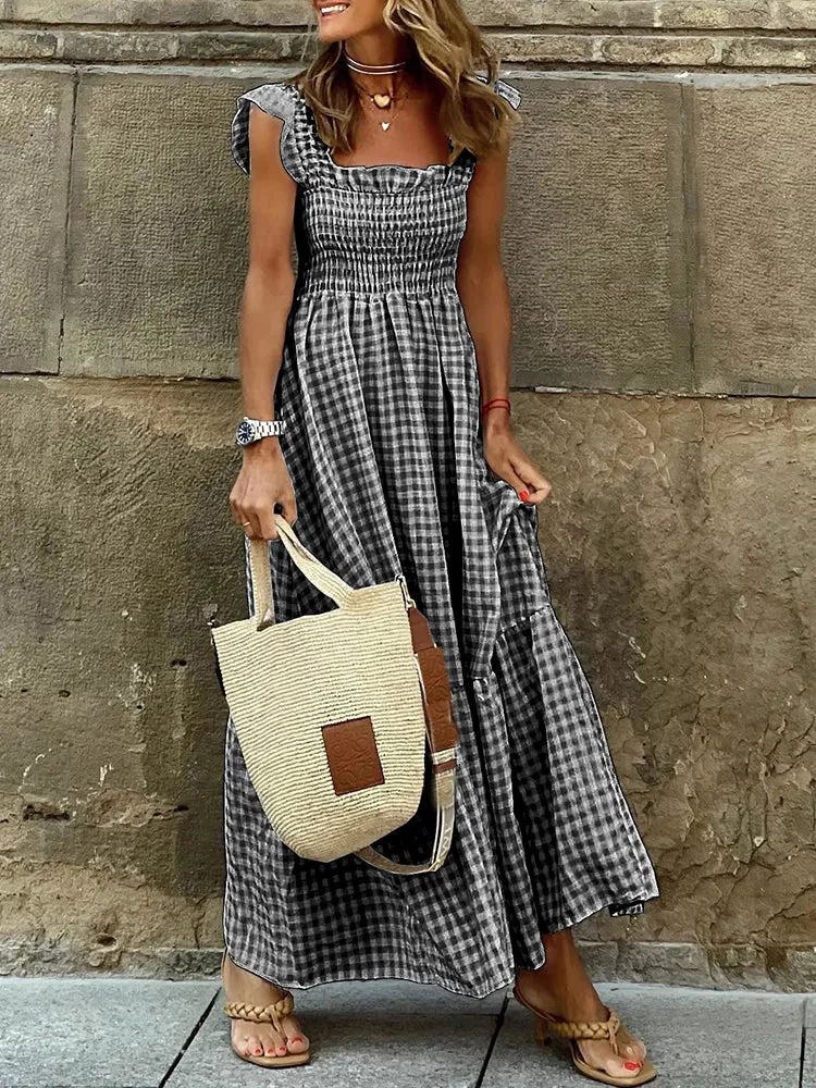 Livia - Plaid Spring Dress