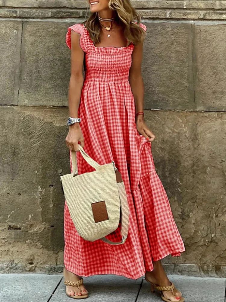 Livia - Plaid Spring Dress