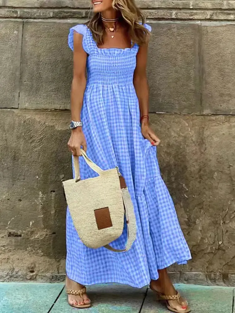 Livia - Plaid Spring Dress