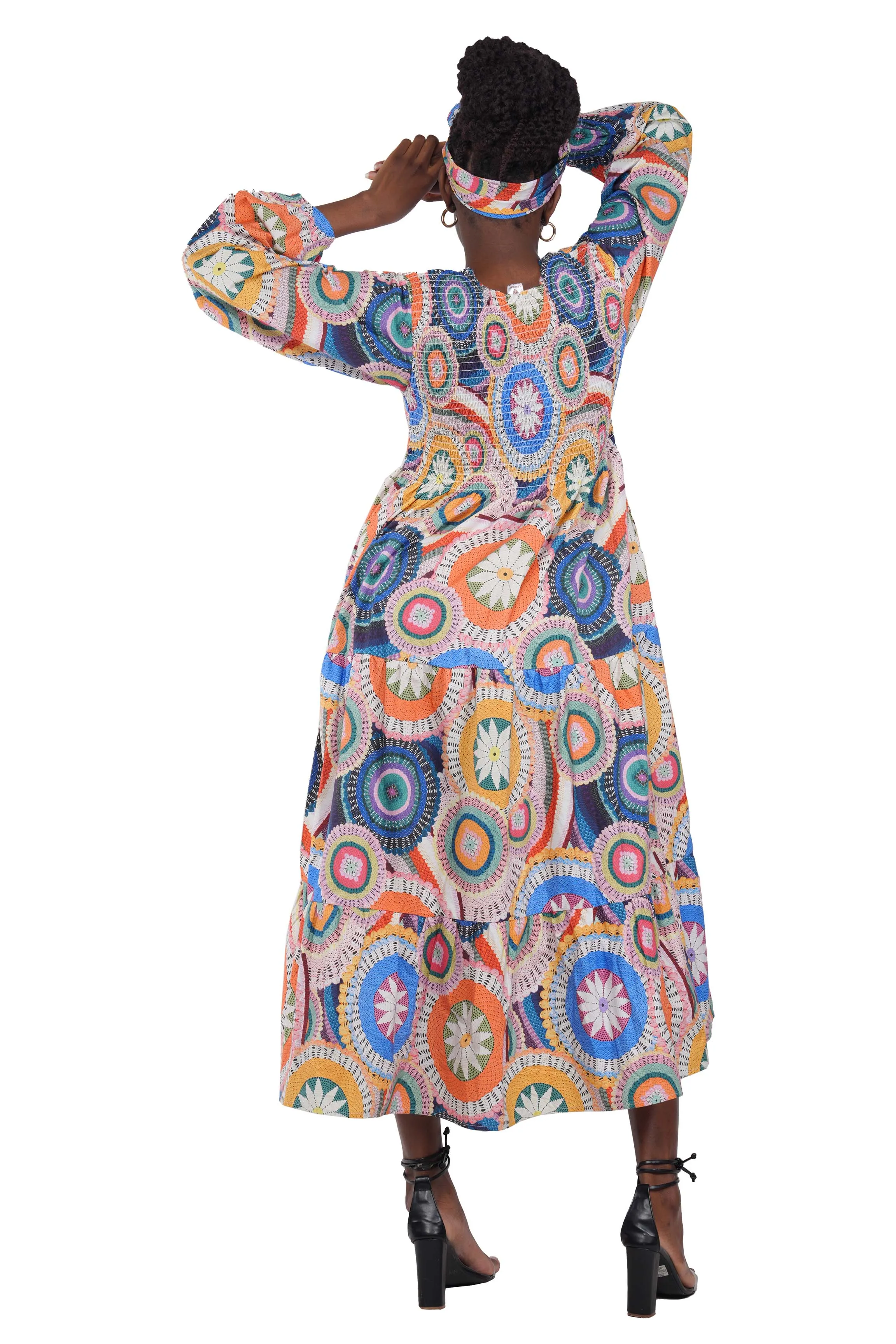 Long Maxi Smocked Tier Dress