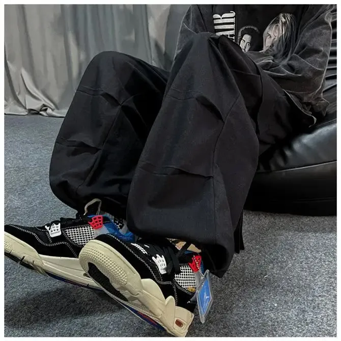 Loose Basic Cargo Pockets Men Pants