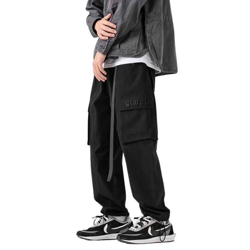 Loose Solid Color Cargo Pants
