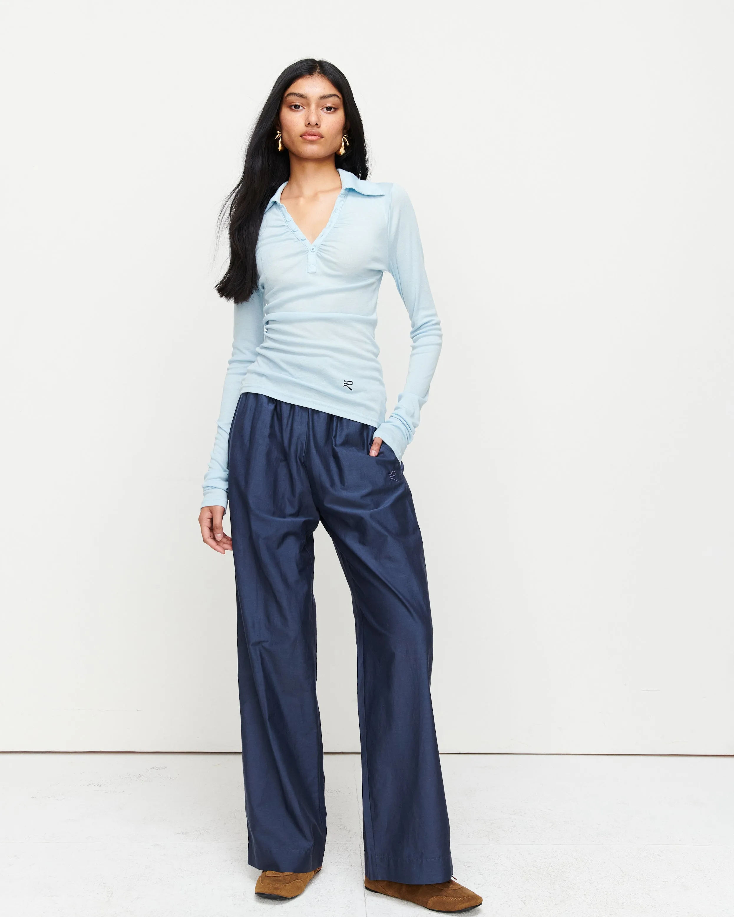 Louise Knit Top - Blue