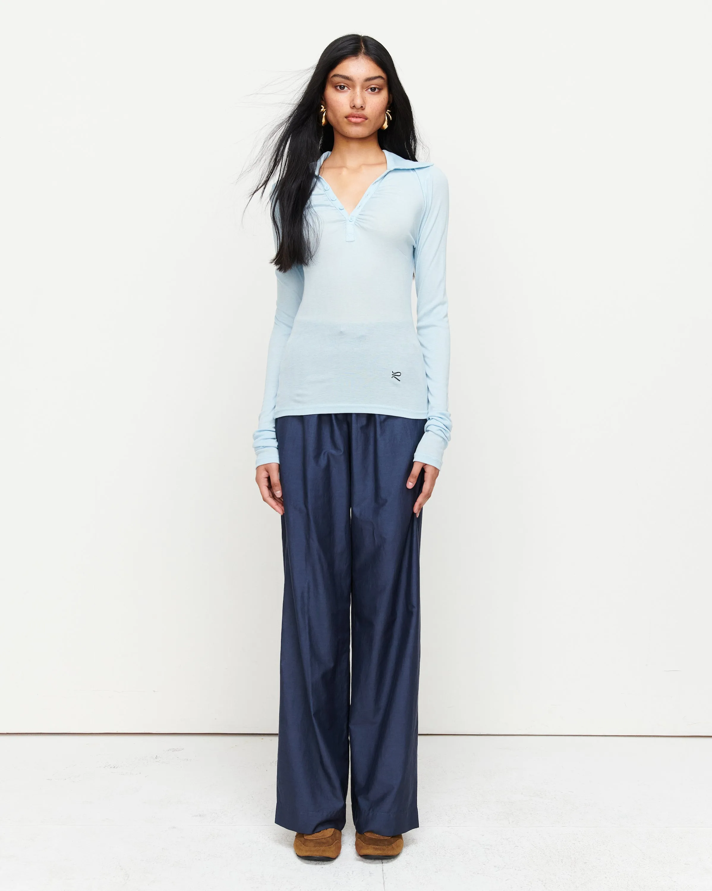 Louise Knit Top - Blue