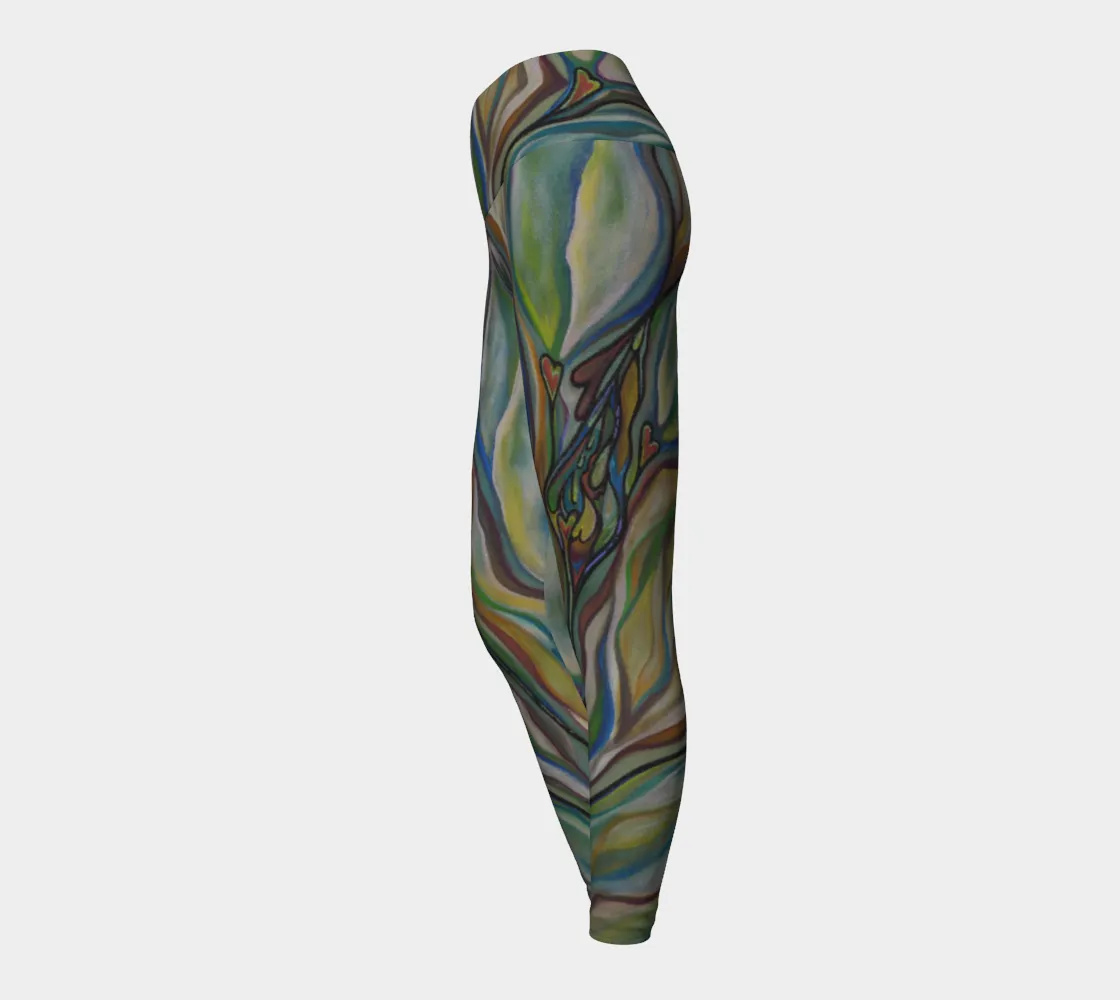 Love is Breaking Through Yoga Leggings