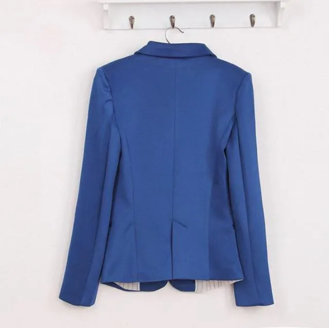 Lowest Fall Promotion  blazer women suit blazer foldable brand jacket  spandex with lining Vogue refresh blazers Free shipping