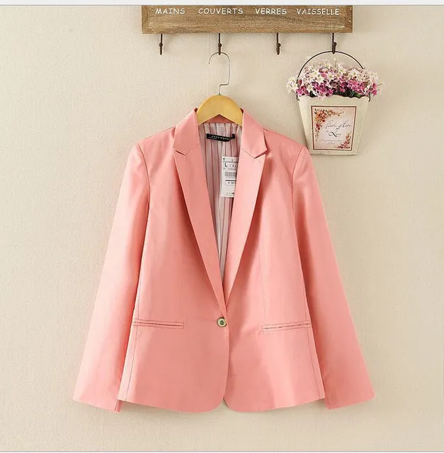 Lowest Fall Promotion  blazer women suit blazer foldable brand jacket  spandex with lining Vogue refresh blazers Free shipping