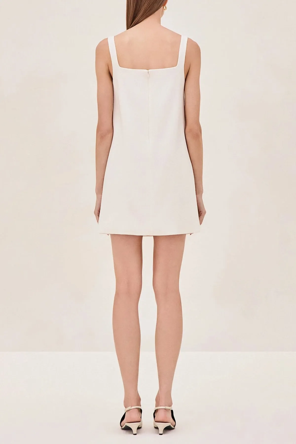 Luya Short Dress in Pearl