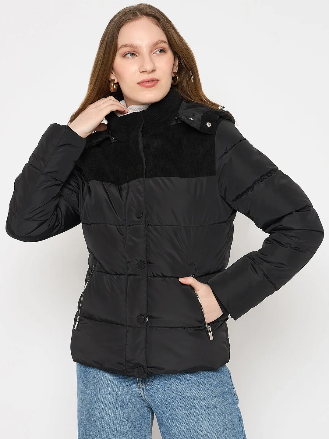 Madame Corduroy Black Jacket