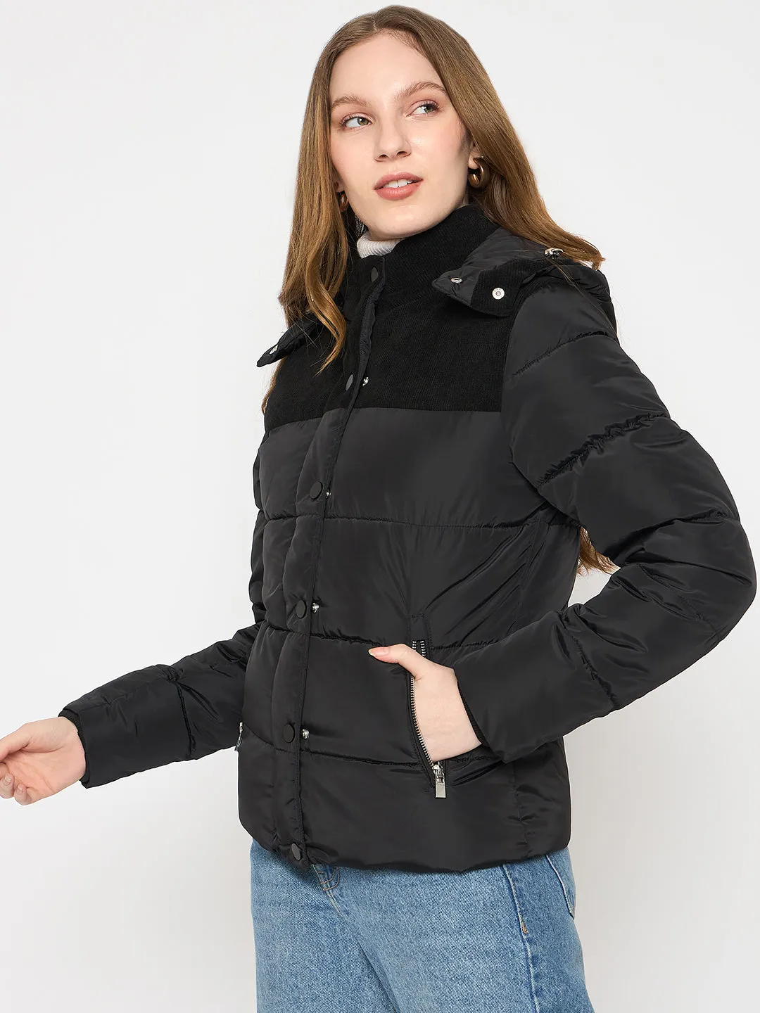 Madame Corduroy Black Jacket