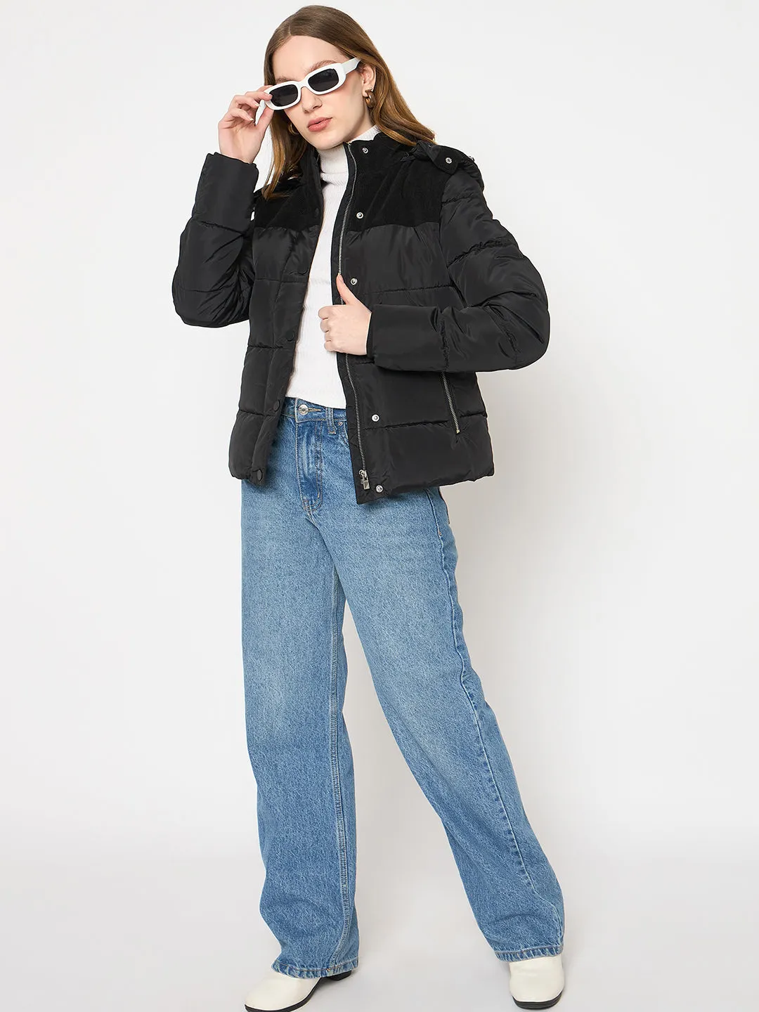 Madame Corduroy Black Jacket