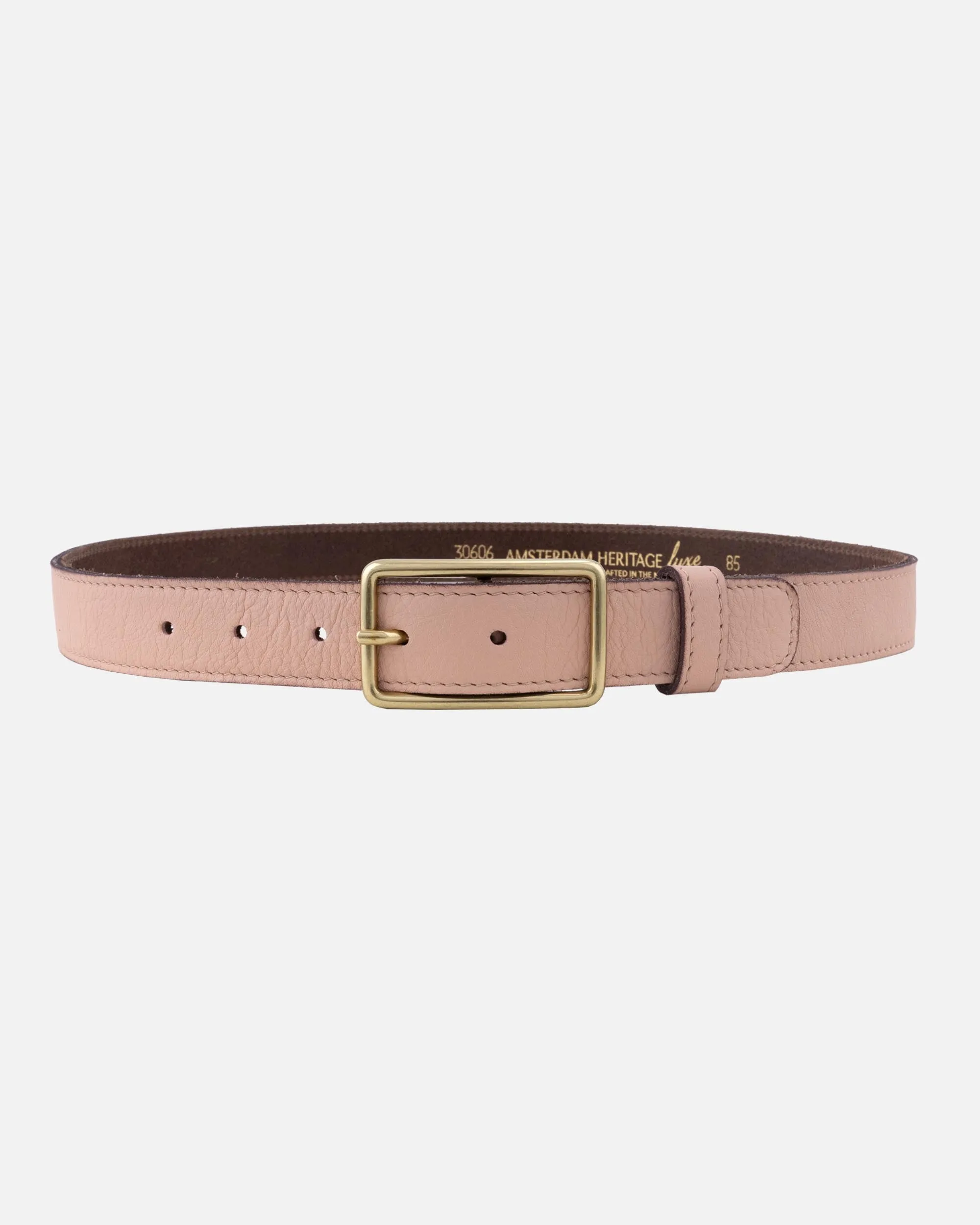 MADE TO ORDER Belia | Skinny Pastel Leather Belt with Rectangle Buckle