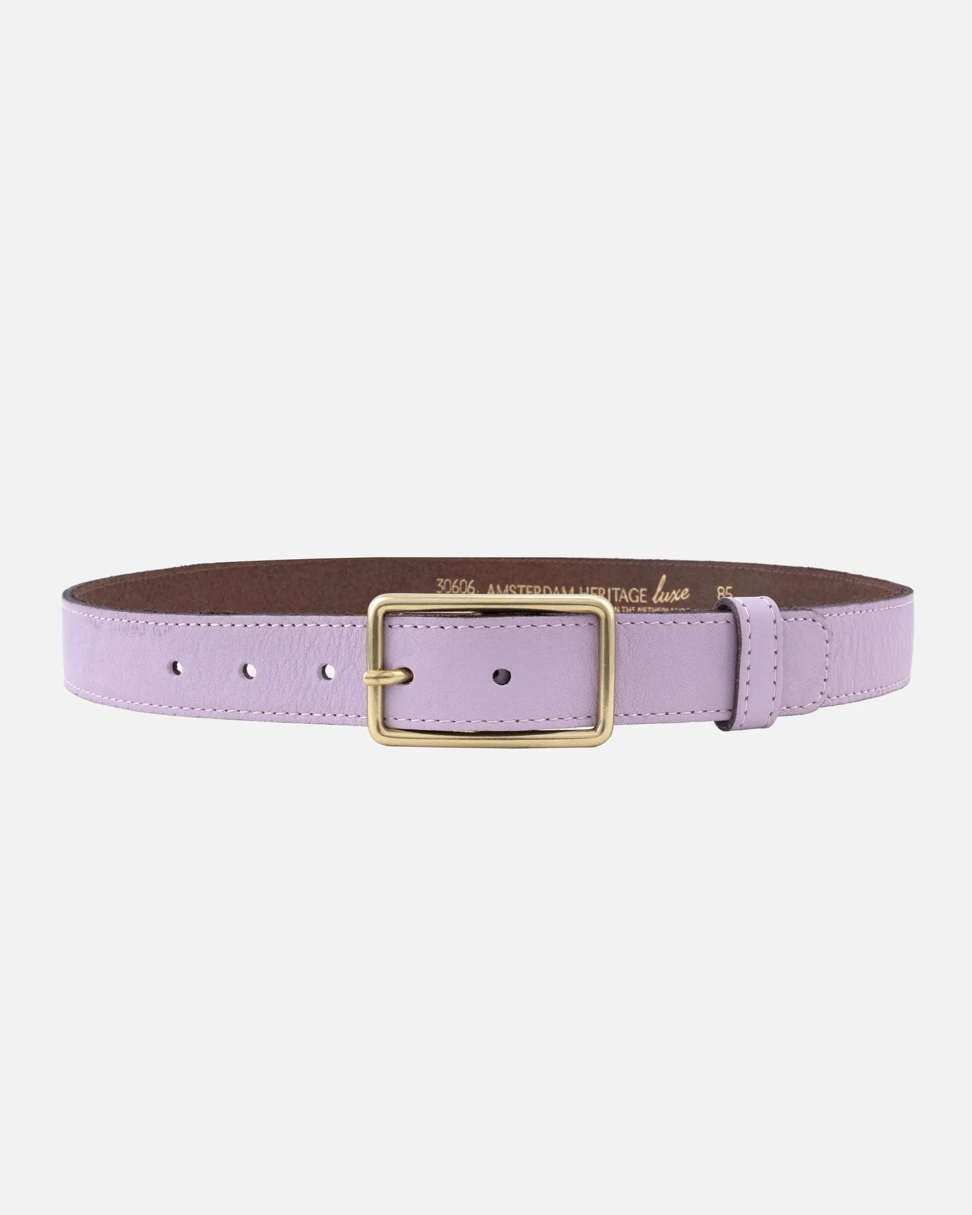 MADE TO ORDER Belia | Skinny Pastel Leather Belt with Rectangle Buckle