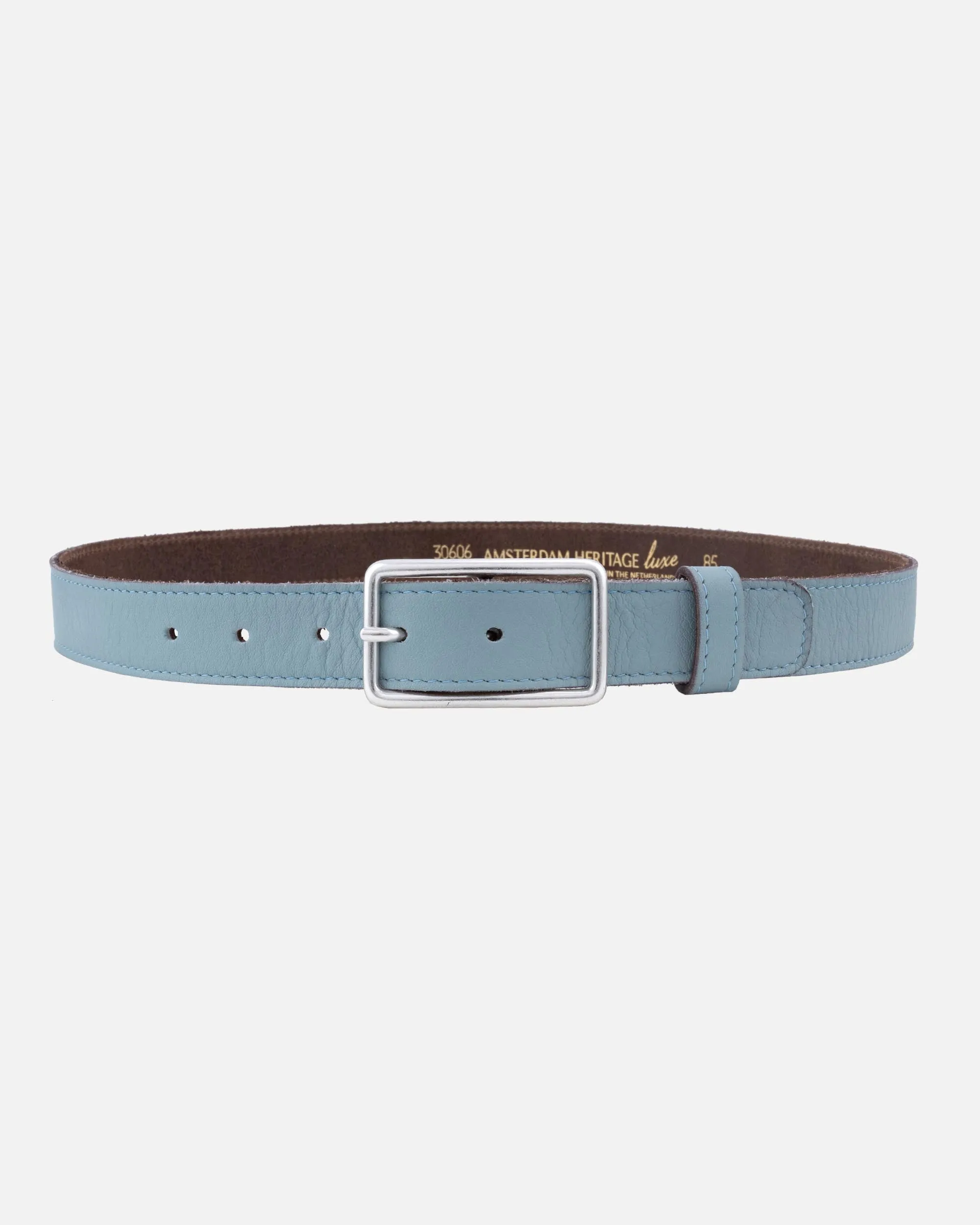 MADE TO ORDER Belia | Skinny Pastel Leather Belt with Rectangle Buckle