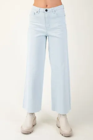 Madelyn Cropped Pants - Snow Blue