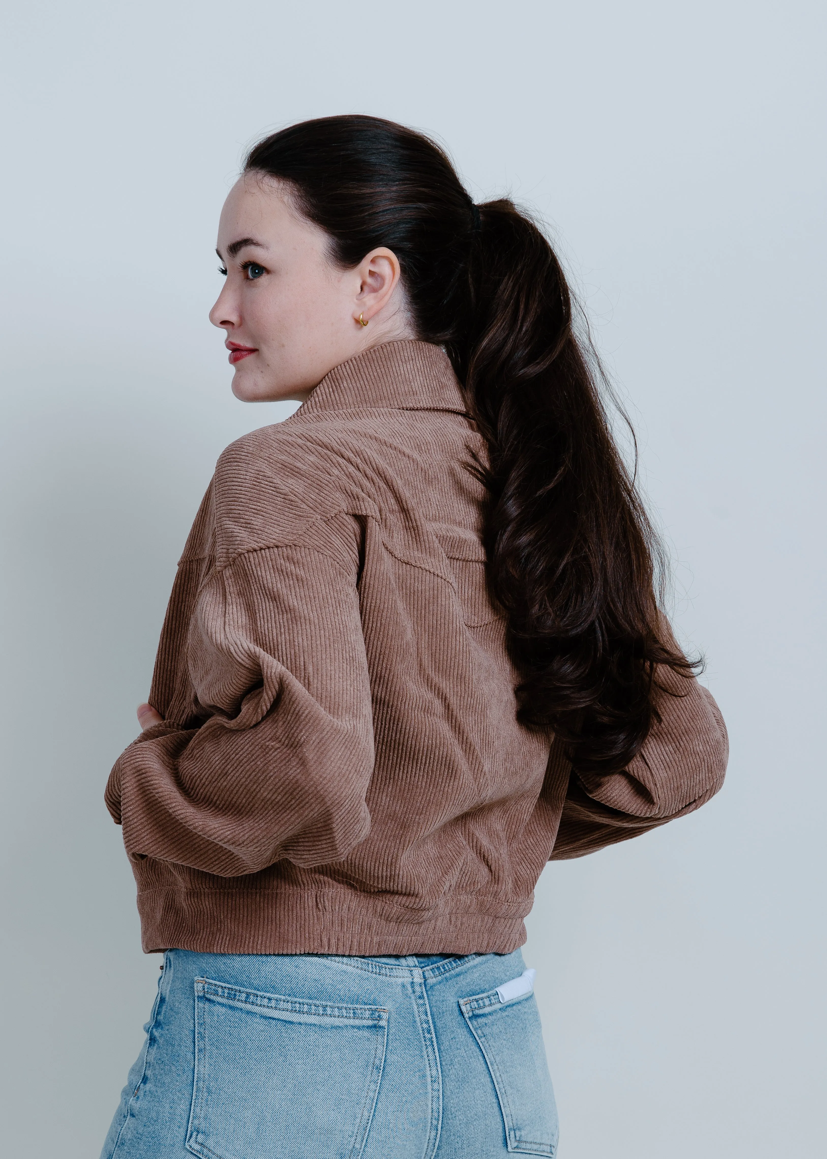 Maeve Corduroy Moto Jacket