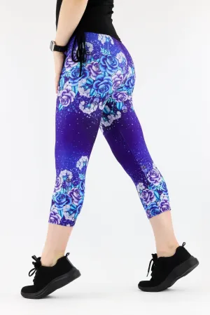 Magic Flowers - Casual Capri Leggings