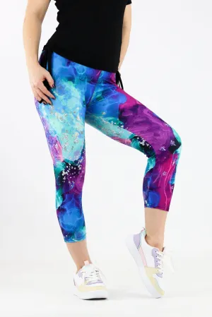 Magic Waters - Casual Capri Leggings